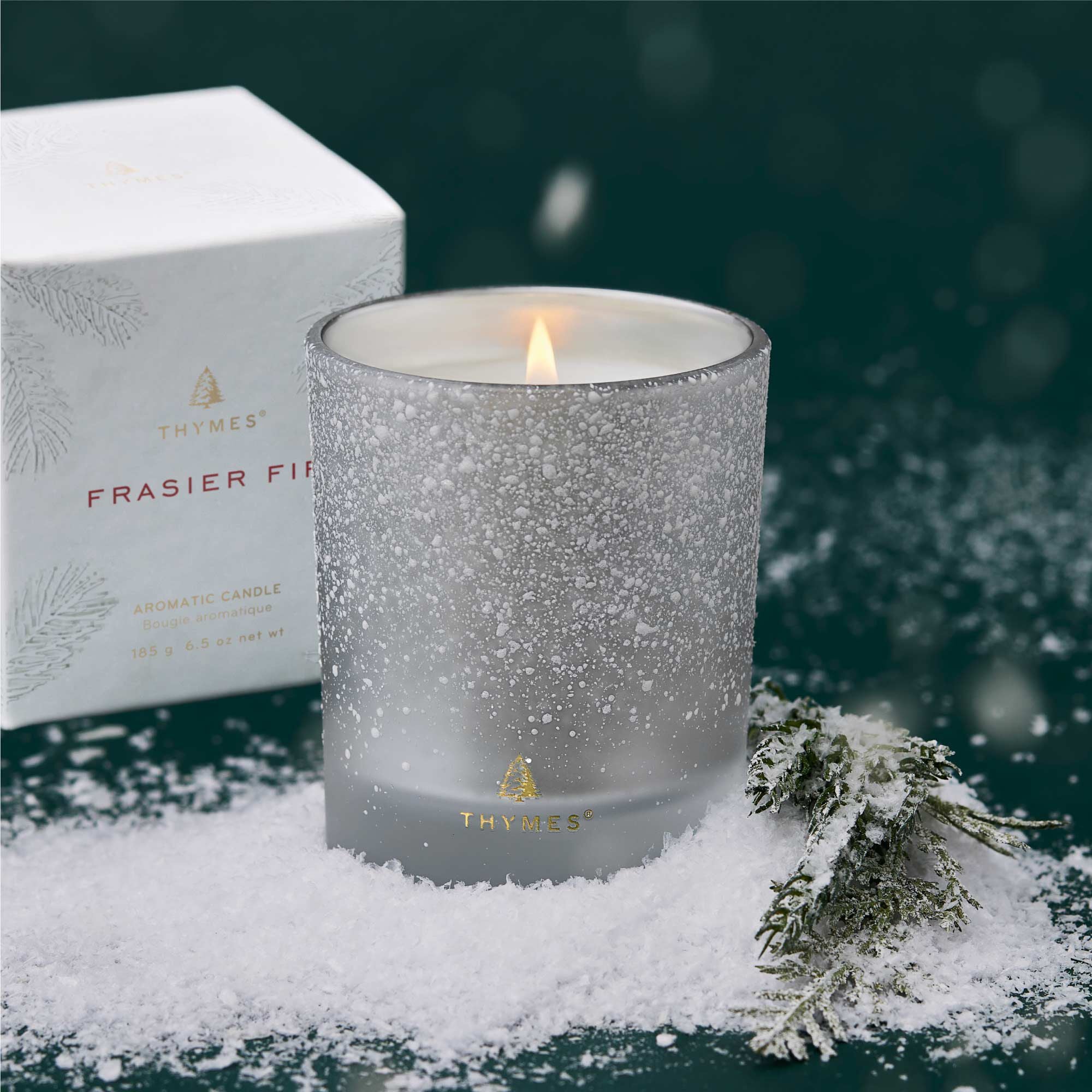Alternative view of Frasier Fir Flocked 6.5 oz Poured Candle