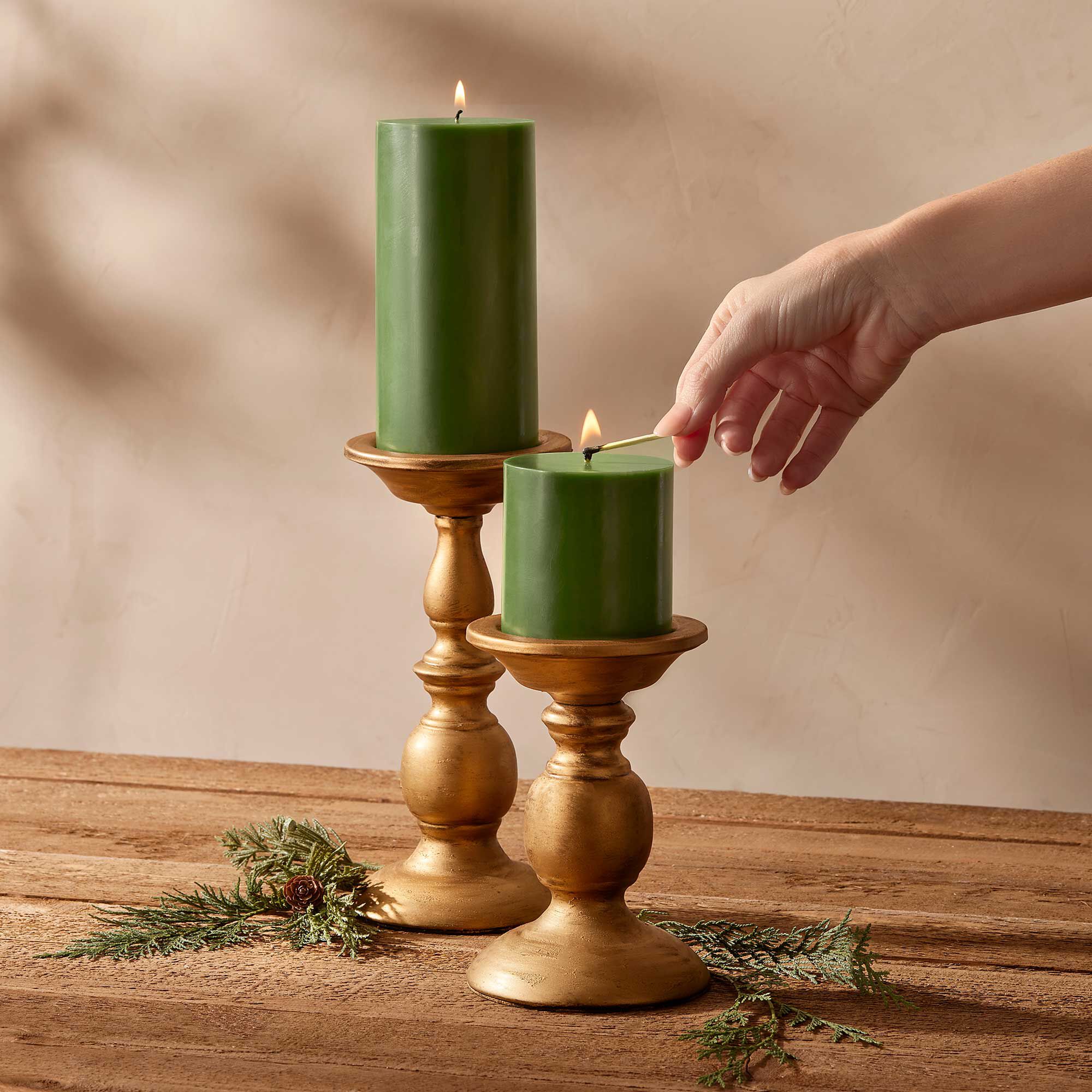 Frasier Fir Pillar Candle, Large - Image 3