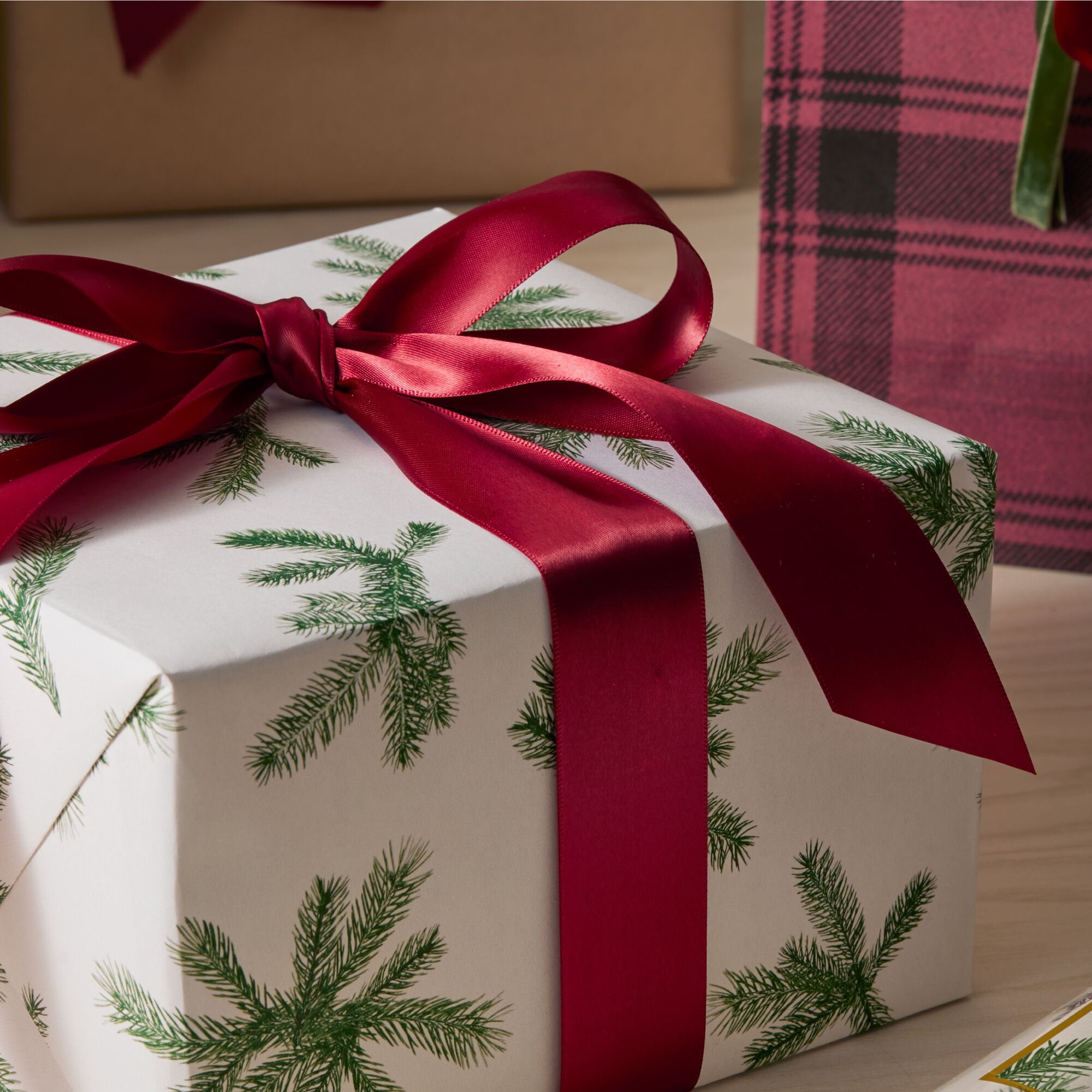 Alternative view of Frasier Fir Fragranced Wrapping Paper, 2 pack